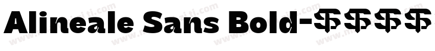 Alineale Sans Bold字体转换
